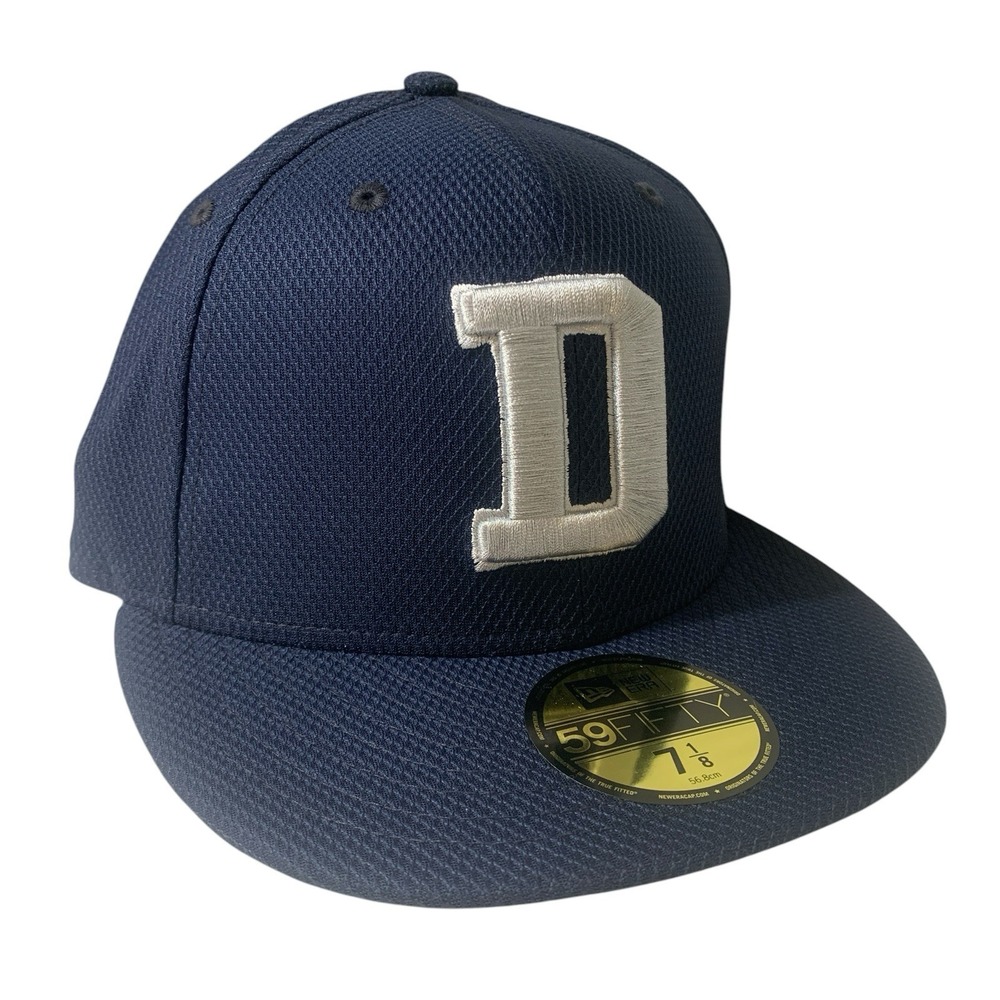 Dallas Cowboys New Era 59FIFTY NFL Navy Coach D Navy Fitted Cap Hat Size 7 1/8